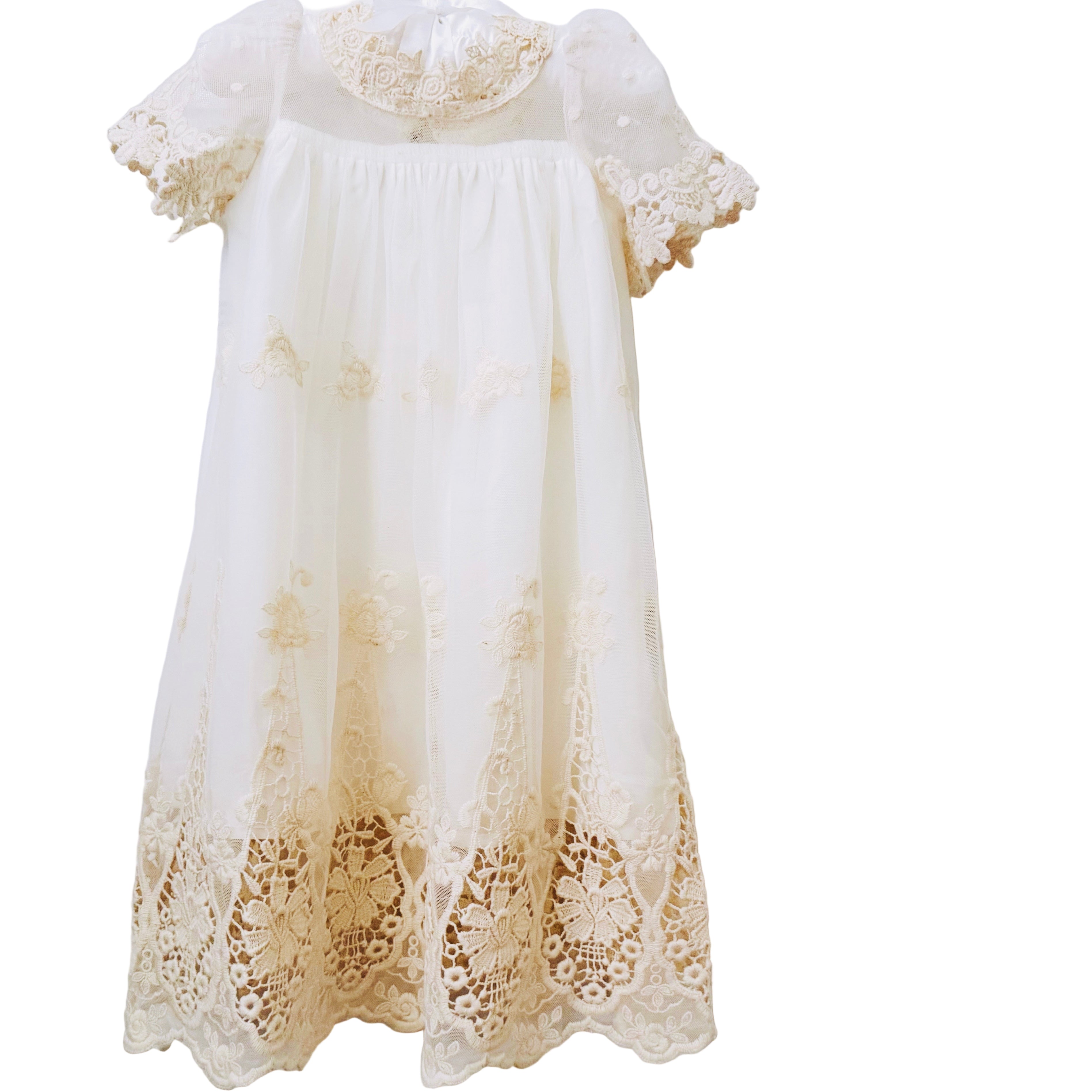 Embroidered Tulle Dress