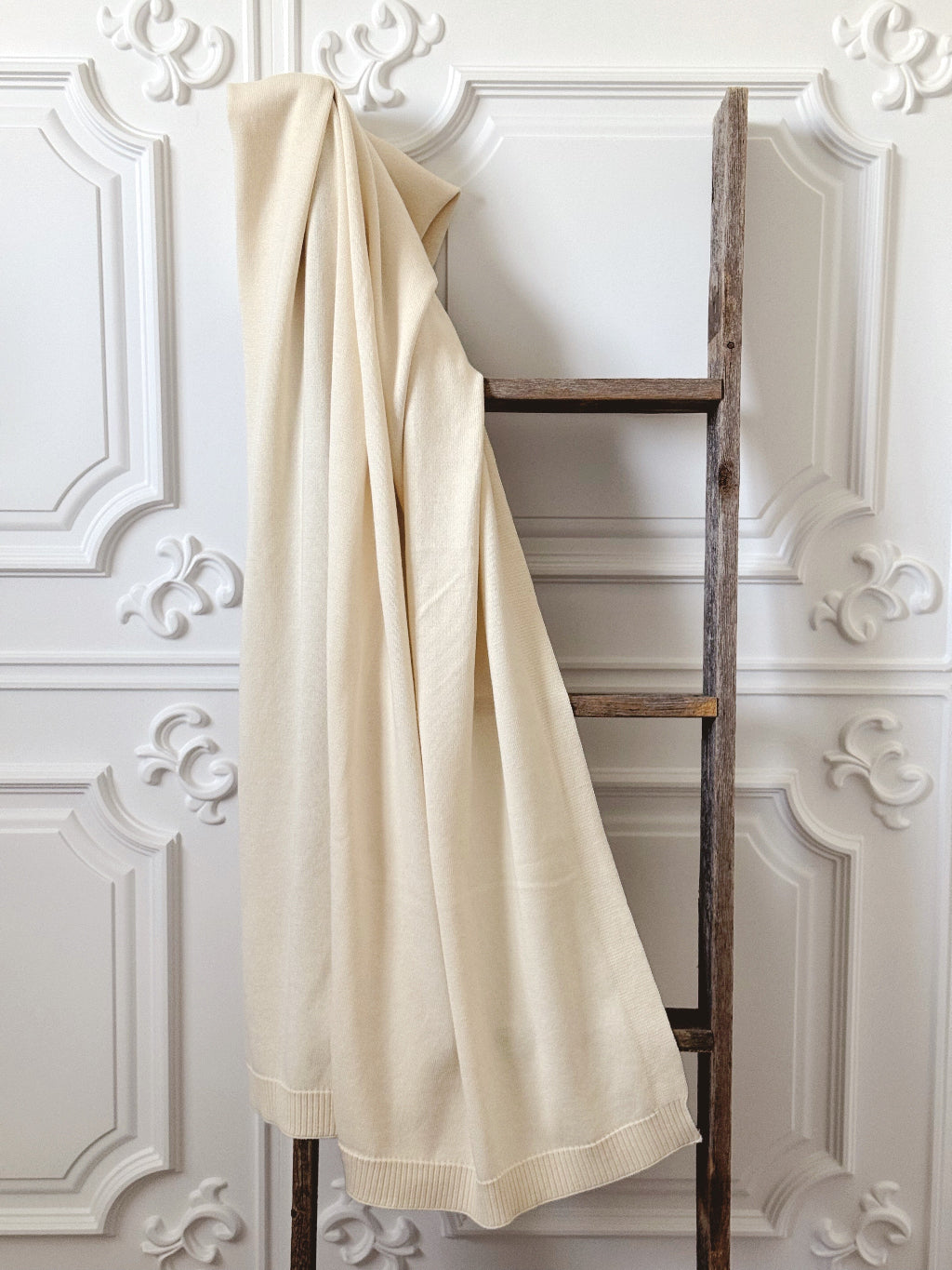 Ivory Blanket in Organic cotton