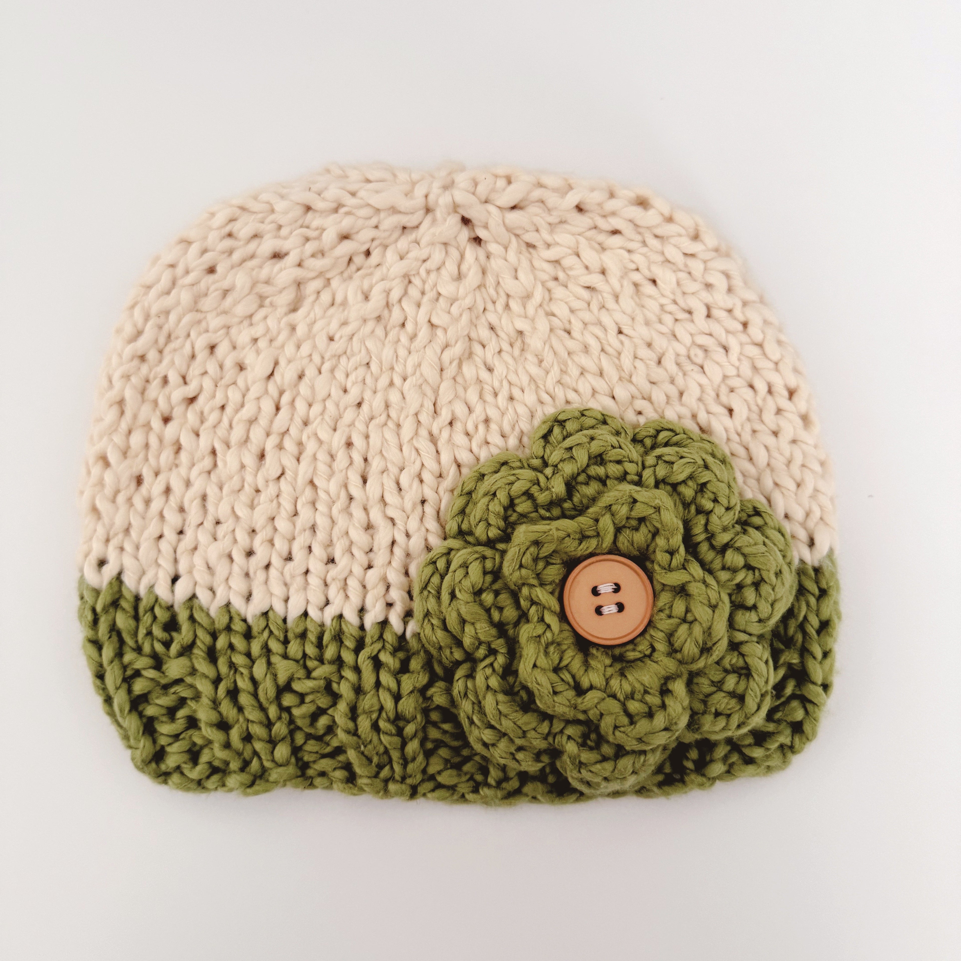 Organic Hat with Rosette