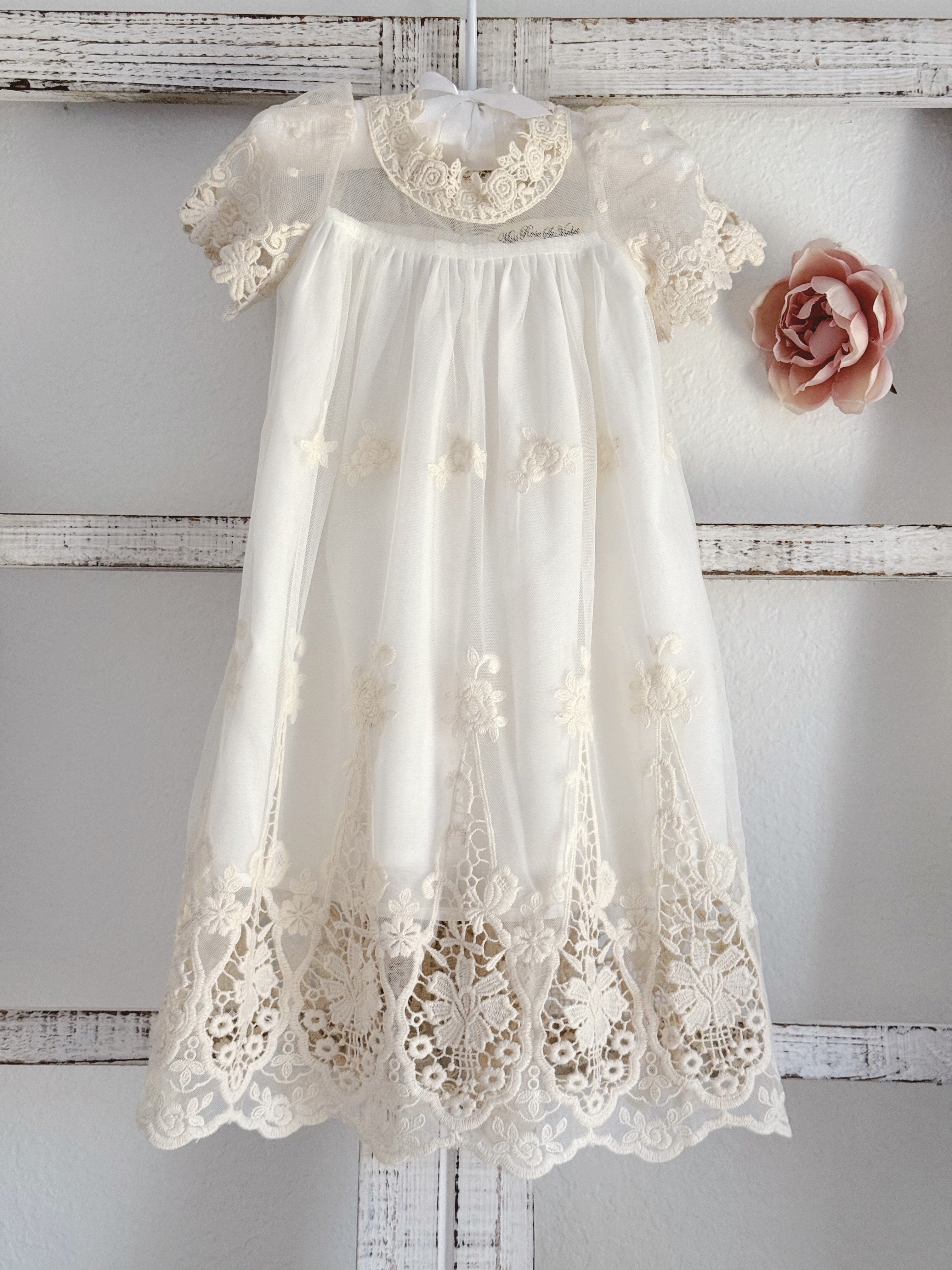Embroidered Tulle Dress