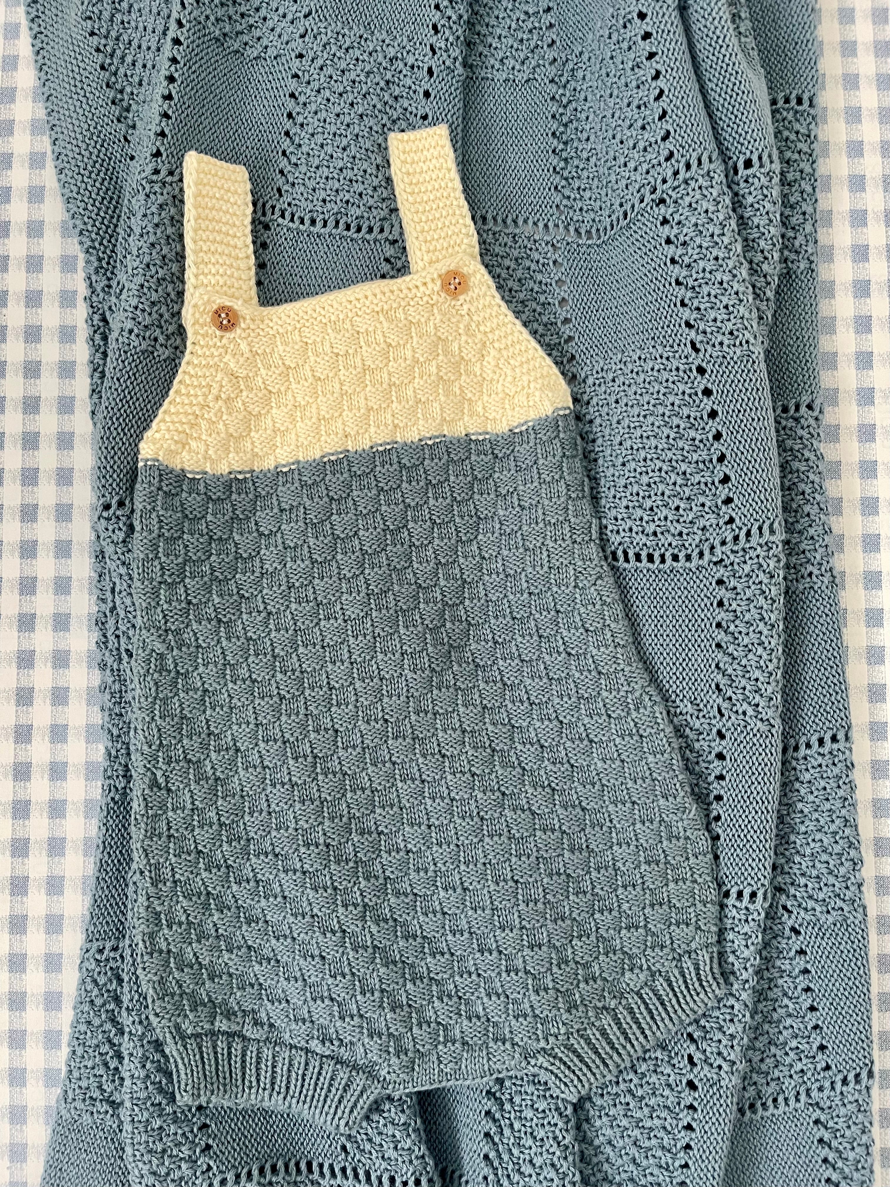 Pink Romper & Cardigan Set In Organic Cotton