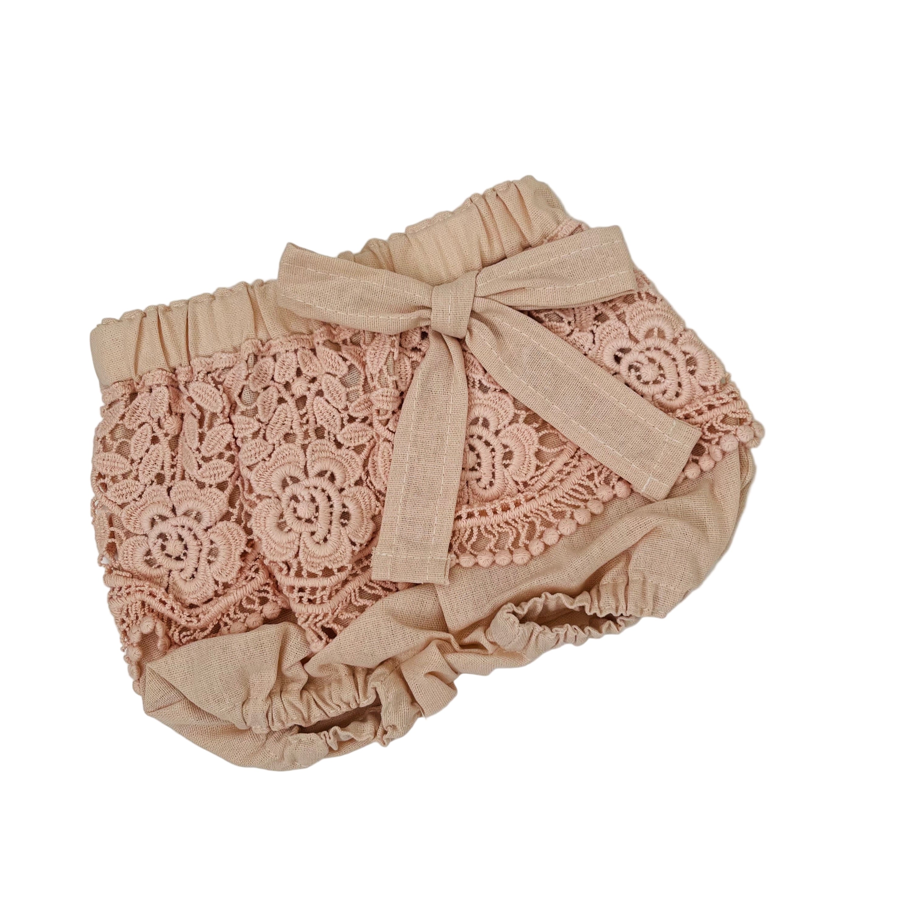 Blush Bloomers With Lace Detail