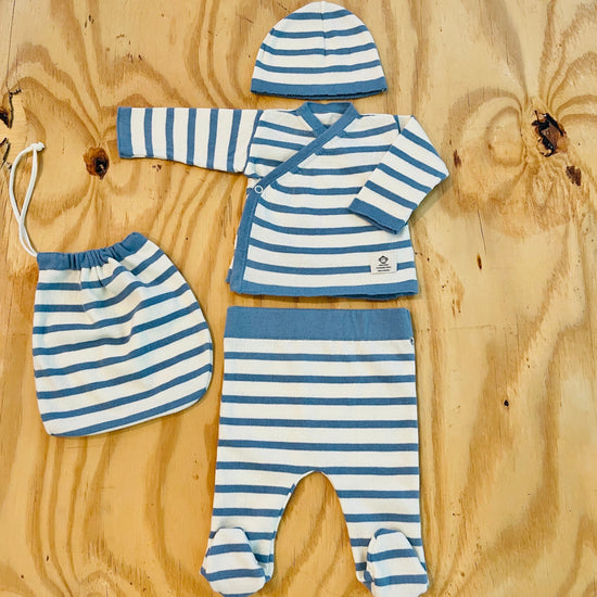 Multi Stripes Newborn Organic Garment
