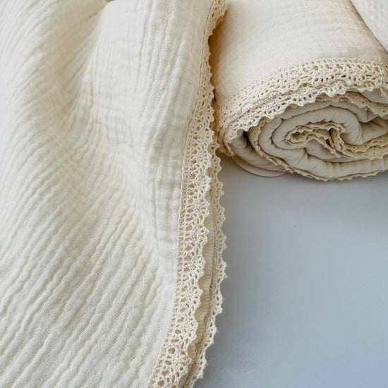 Cotton Lace Swaddle Blanket