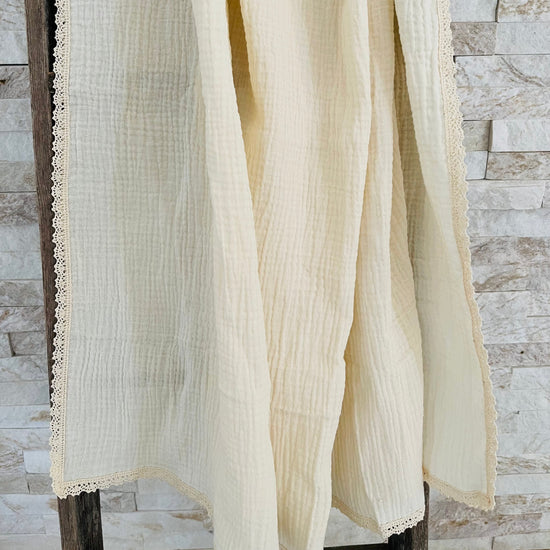 Cotton Lace Swaddle Blanket