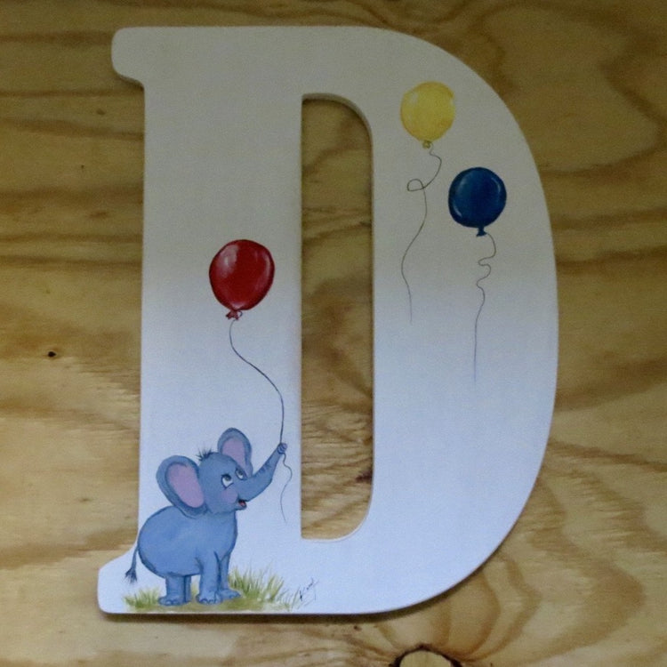 Letter D Tommy the Elephant