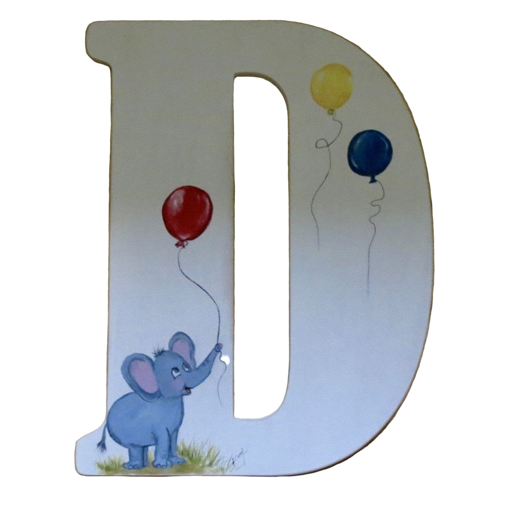 Letter D Tommy the Elephant
