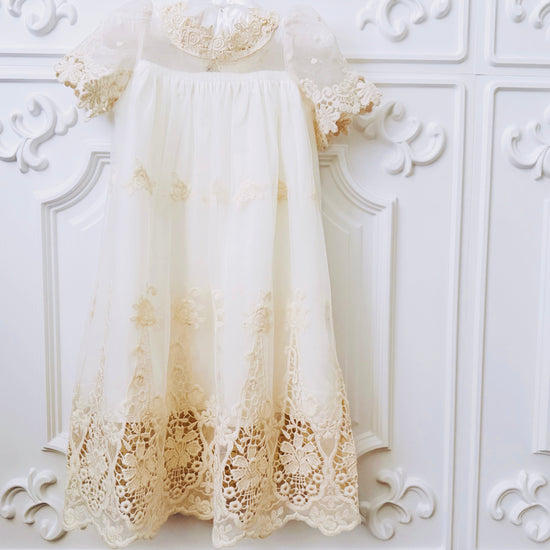 Embroidered Tulle Dress