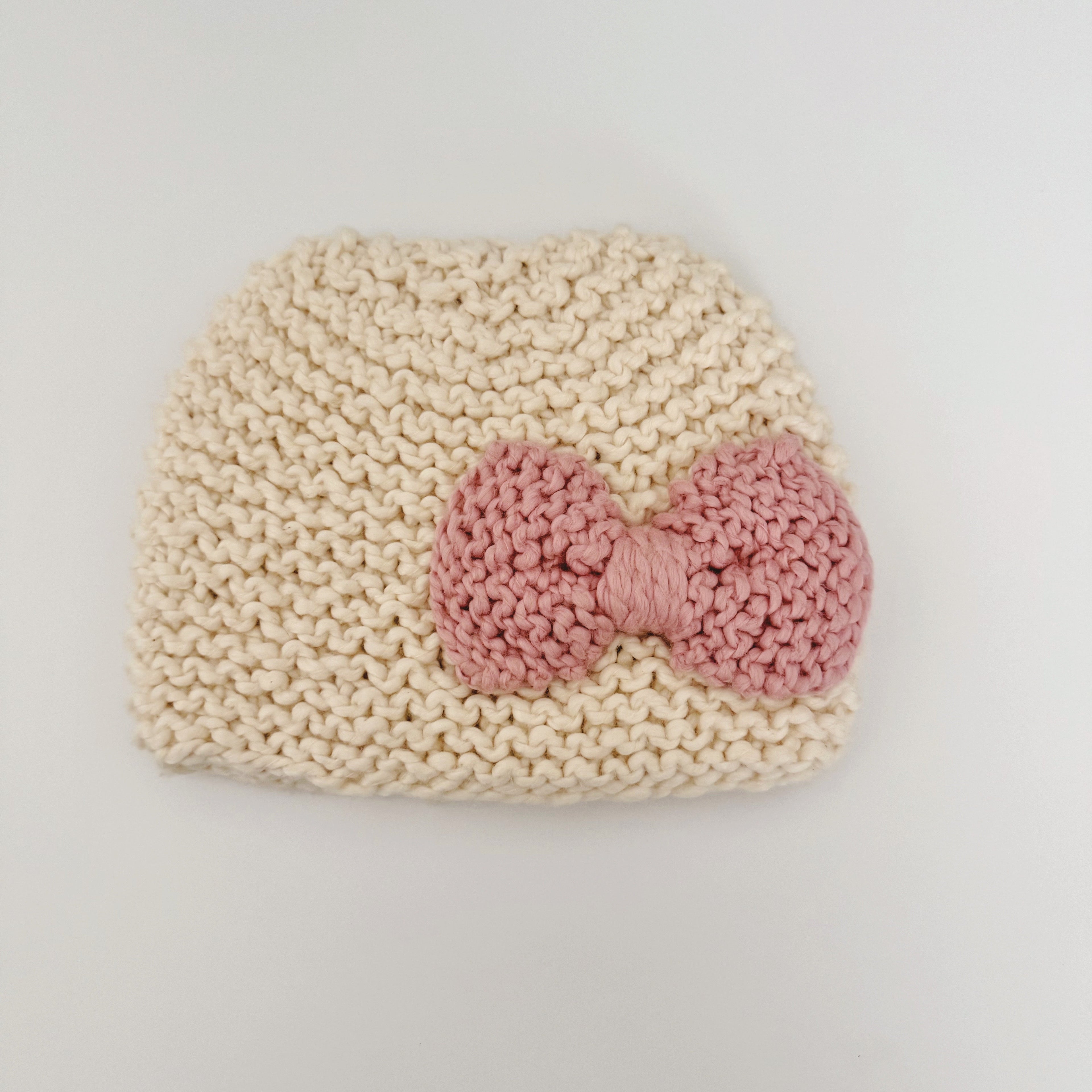 Almond / Rosie Pink Beanie