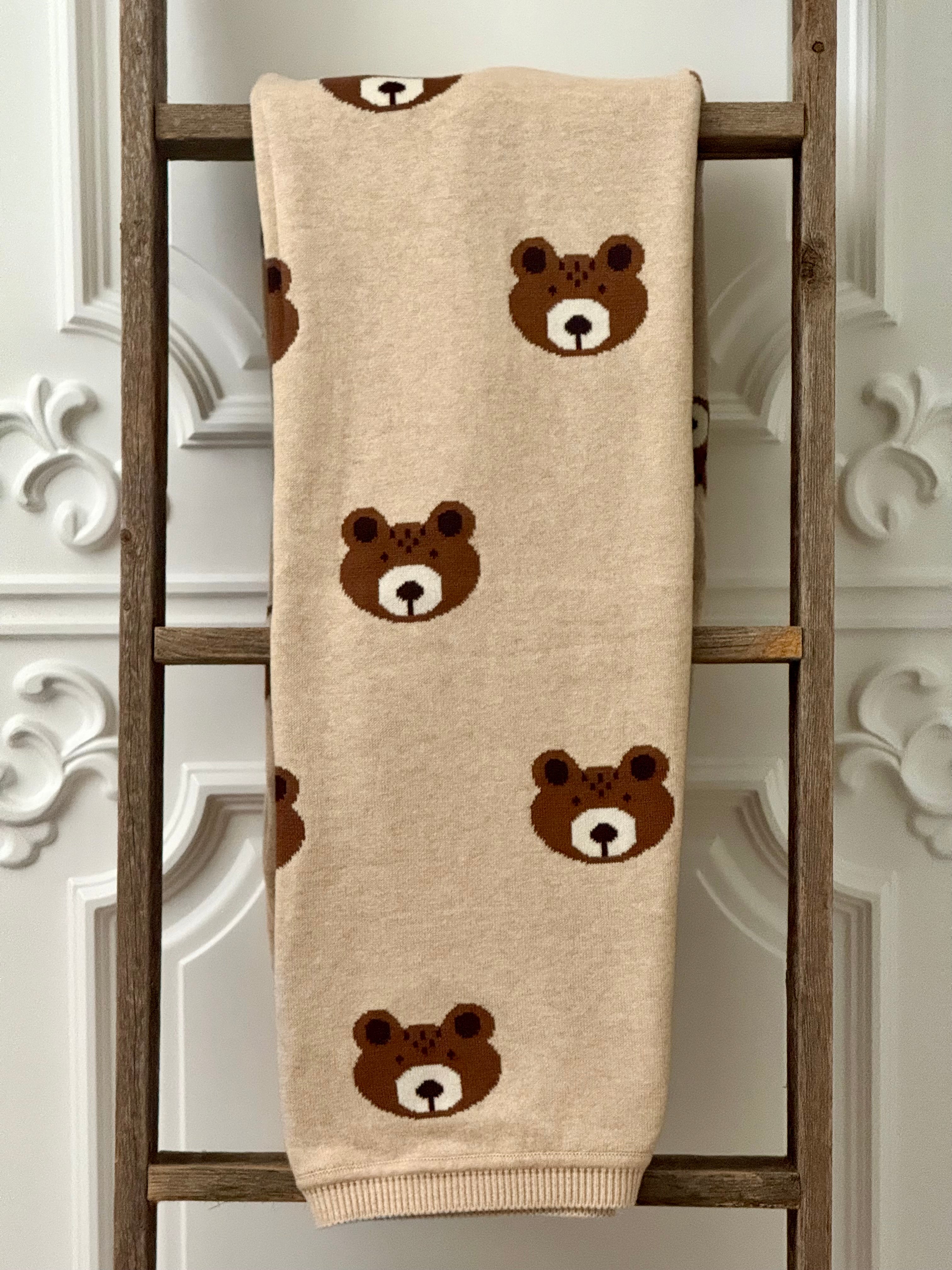 Baby Romper with Bear Design in Organic Cotton