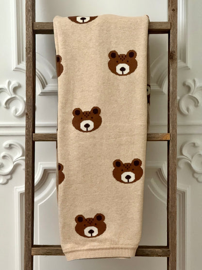 Baby Romper with Bear Design in Organic Cotton