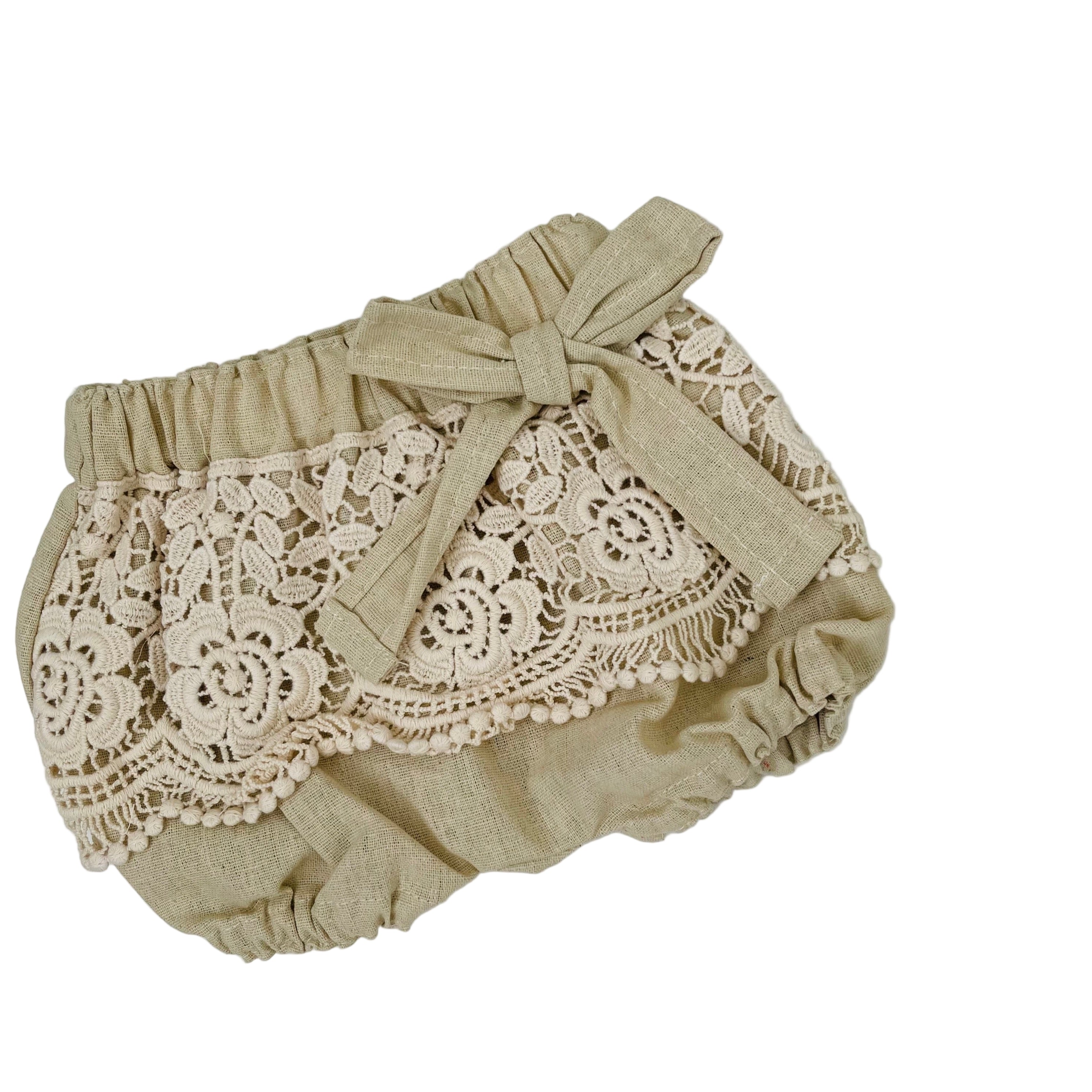 Blush Bloomers With Lace Detail