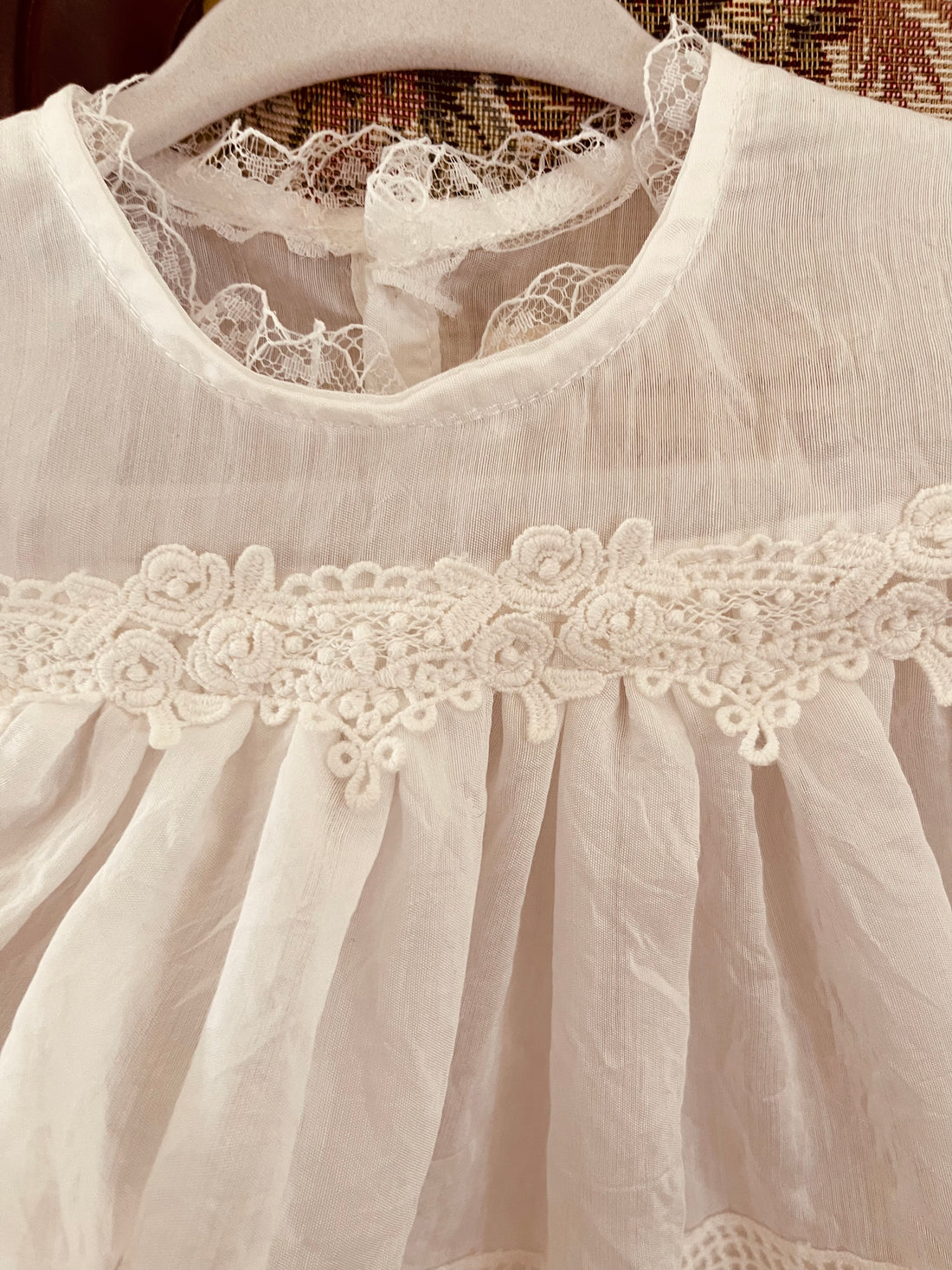 White Dress With Lace Details