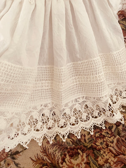 White Dress With Lace Details