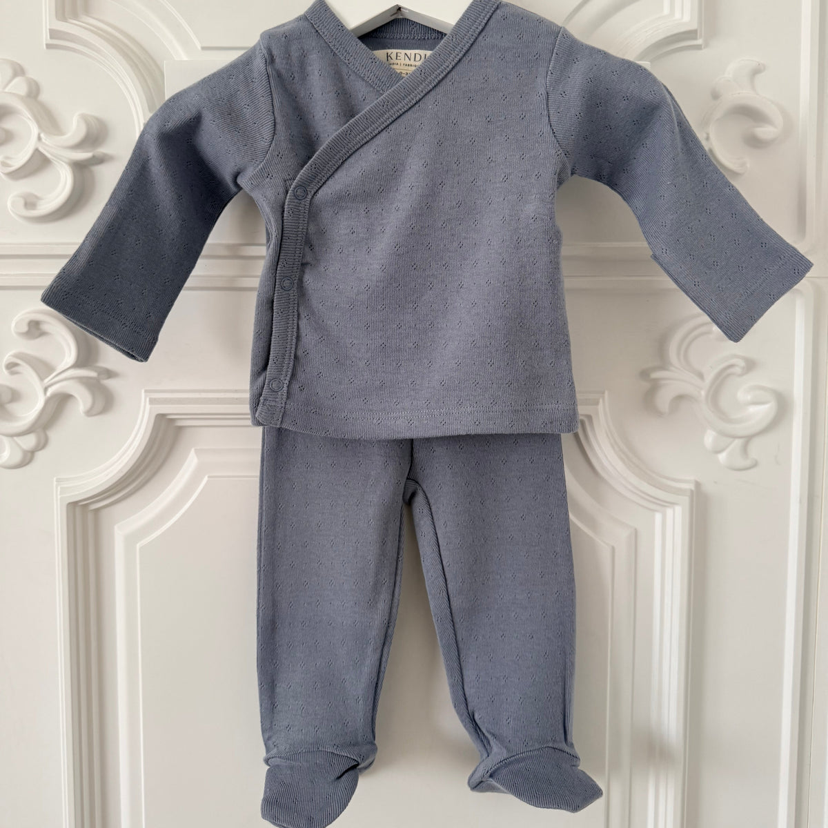 Pointelle Kimono Top and Pant Set