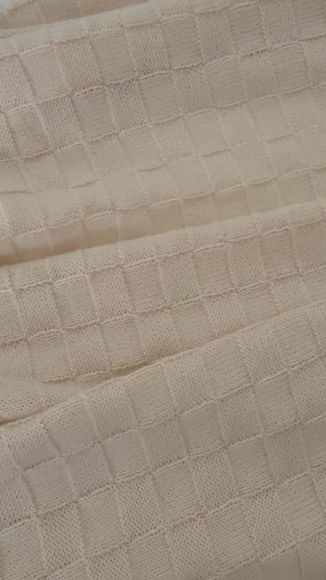Organic Cotton Basket Weave Baby Blanket – Classic, Soft &amp; Elegant | Made in USA | Tuki Tuki Baby