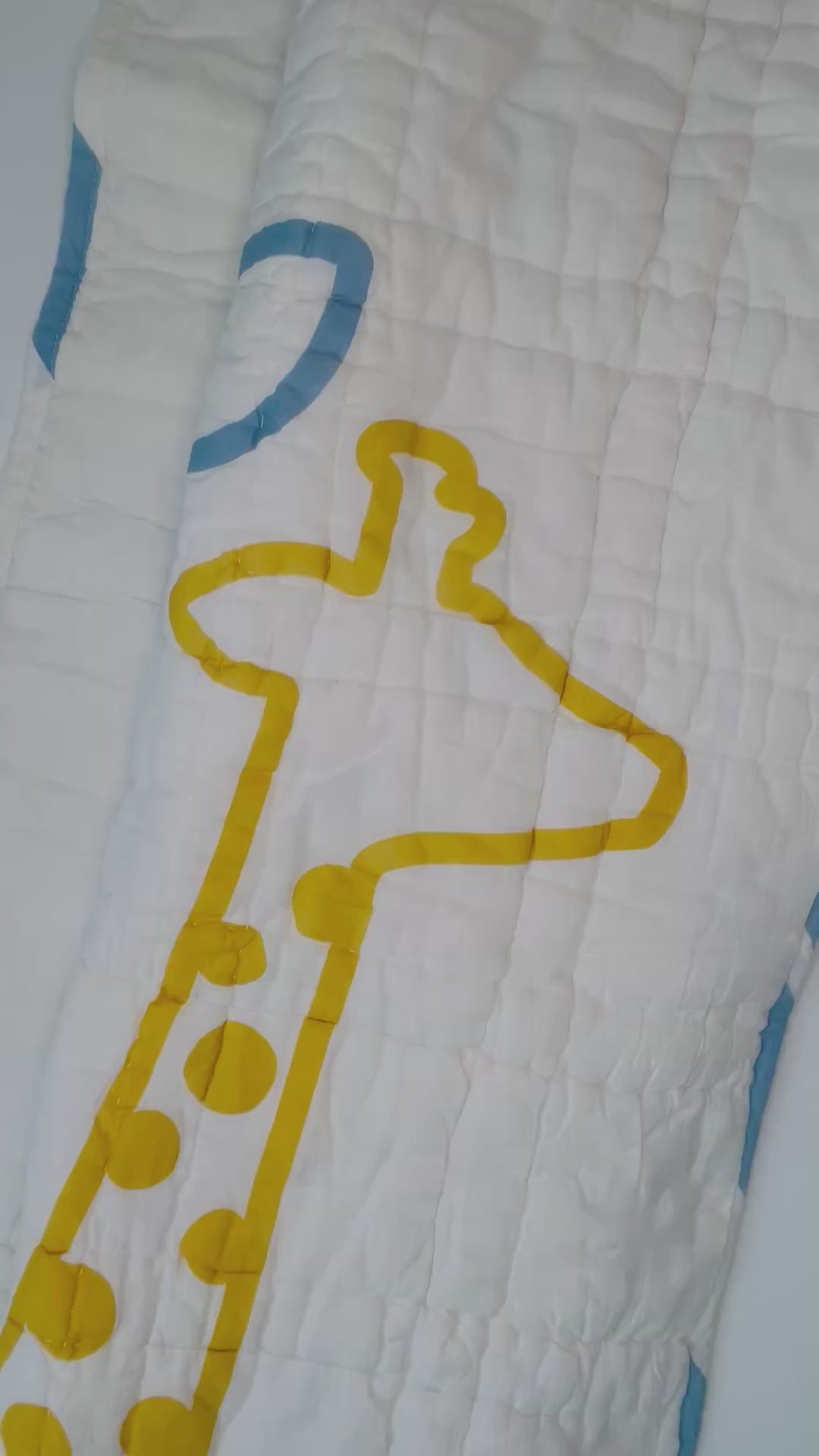 Giraffe Friends Reversible Baby Quilt