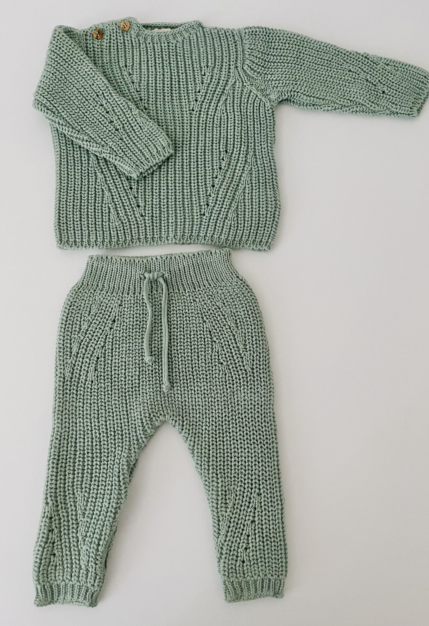 Organic Cotton Knit Sweater Set