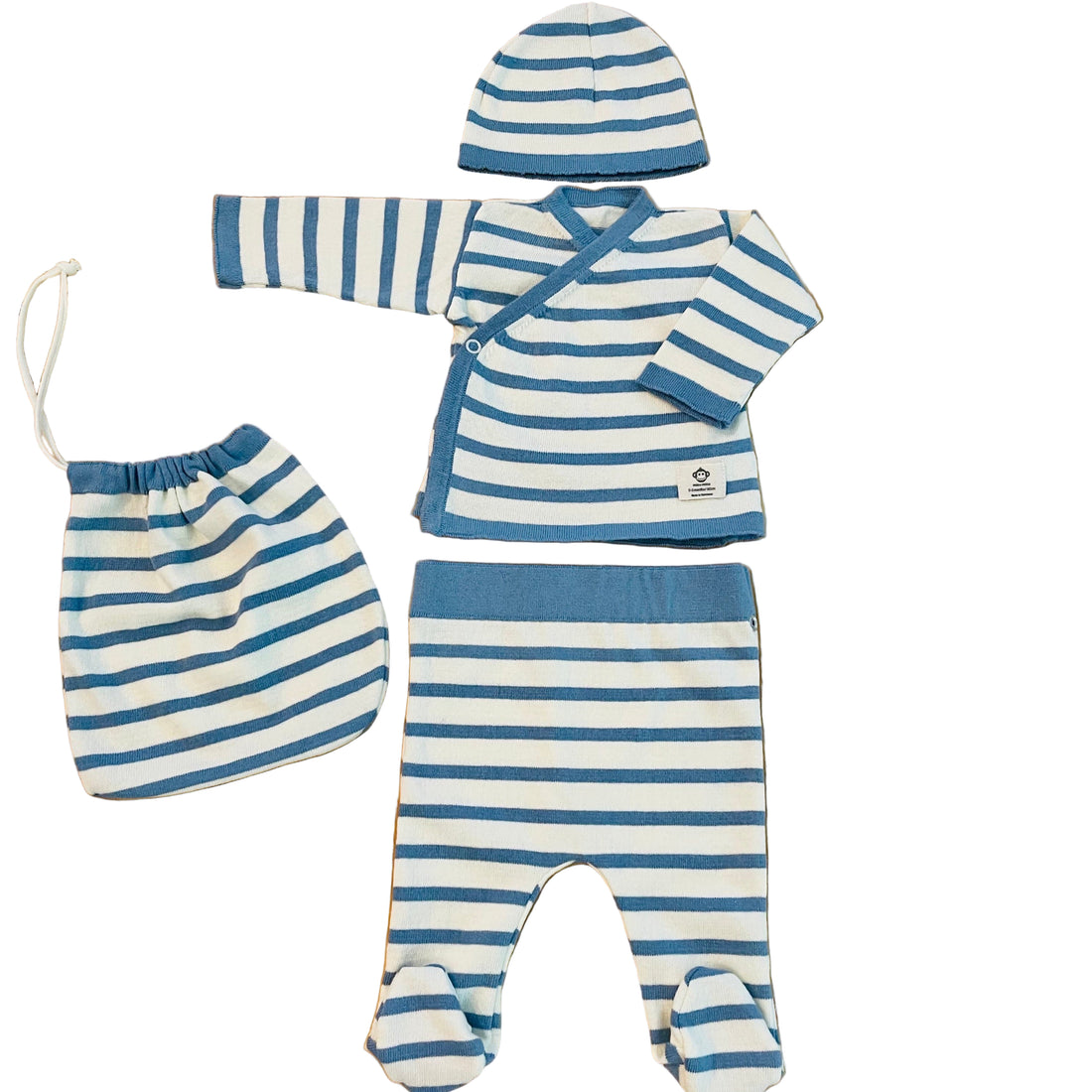 Multi Stripes Newborn Organic Garment