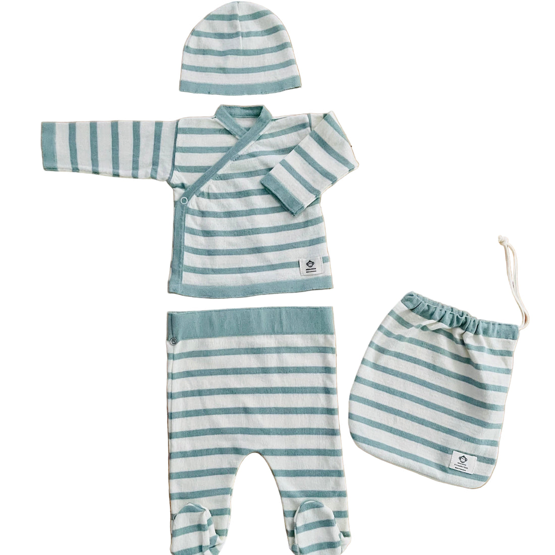 Multi Stripes Newborn Organic Garment