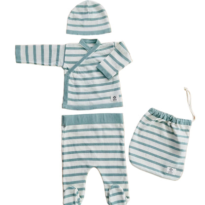 Multi Stripes Newborn Organic Garment