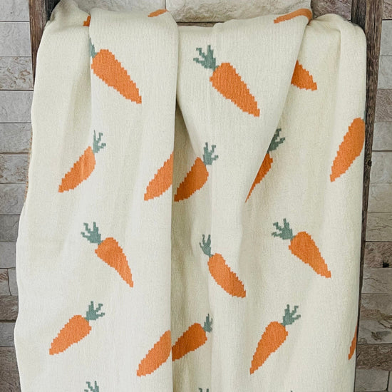 Organic Cotton Carrot Blanket