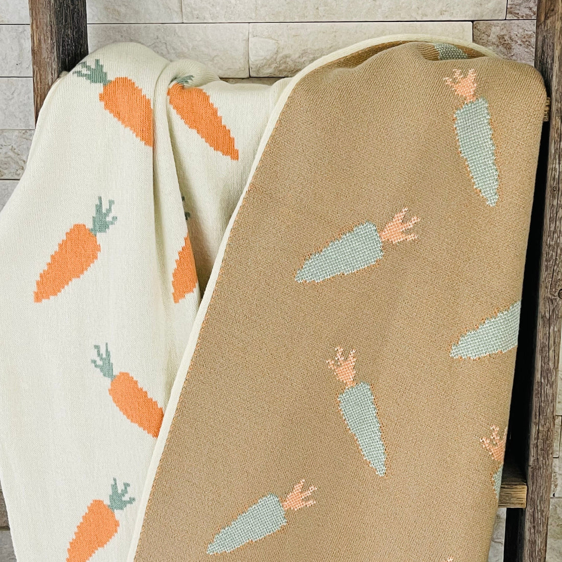 Organic Cotton Carrot Blanket