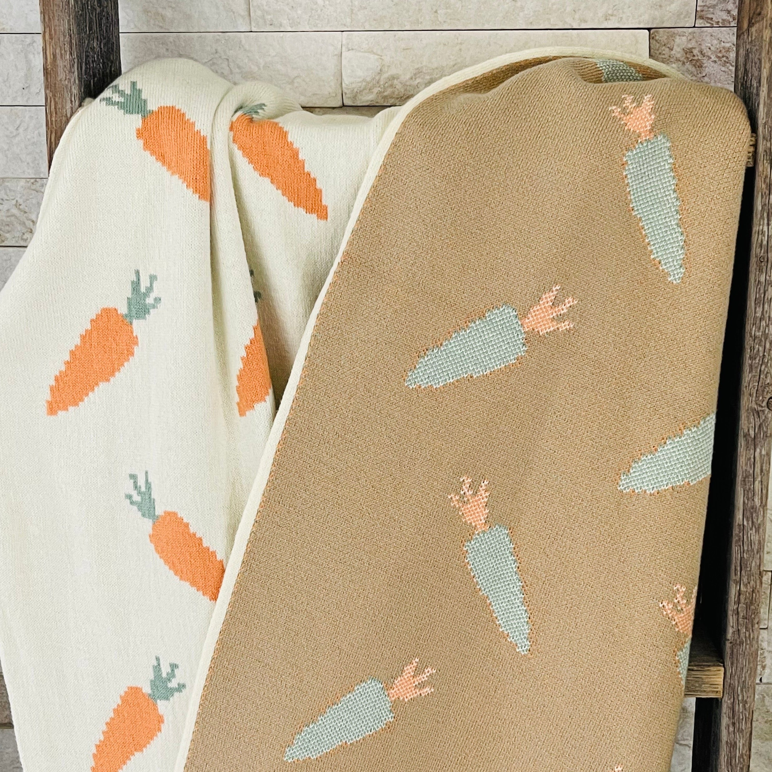 Organic Cotton Carrot Blanket