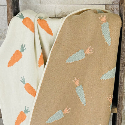 Organic Cotton Carrot Blanket