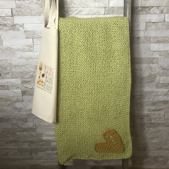 Te Amo Organic Knit Blanket