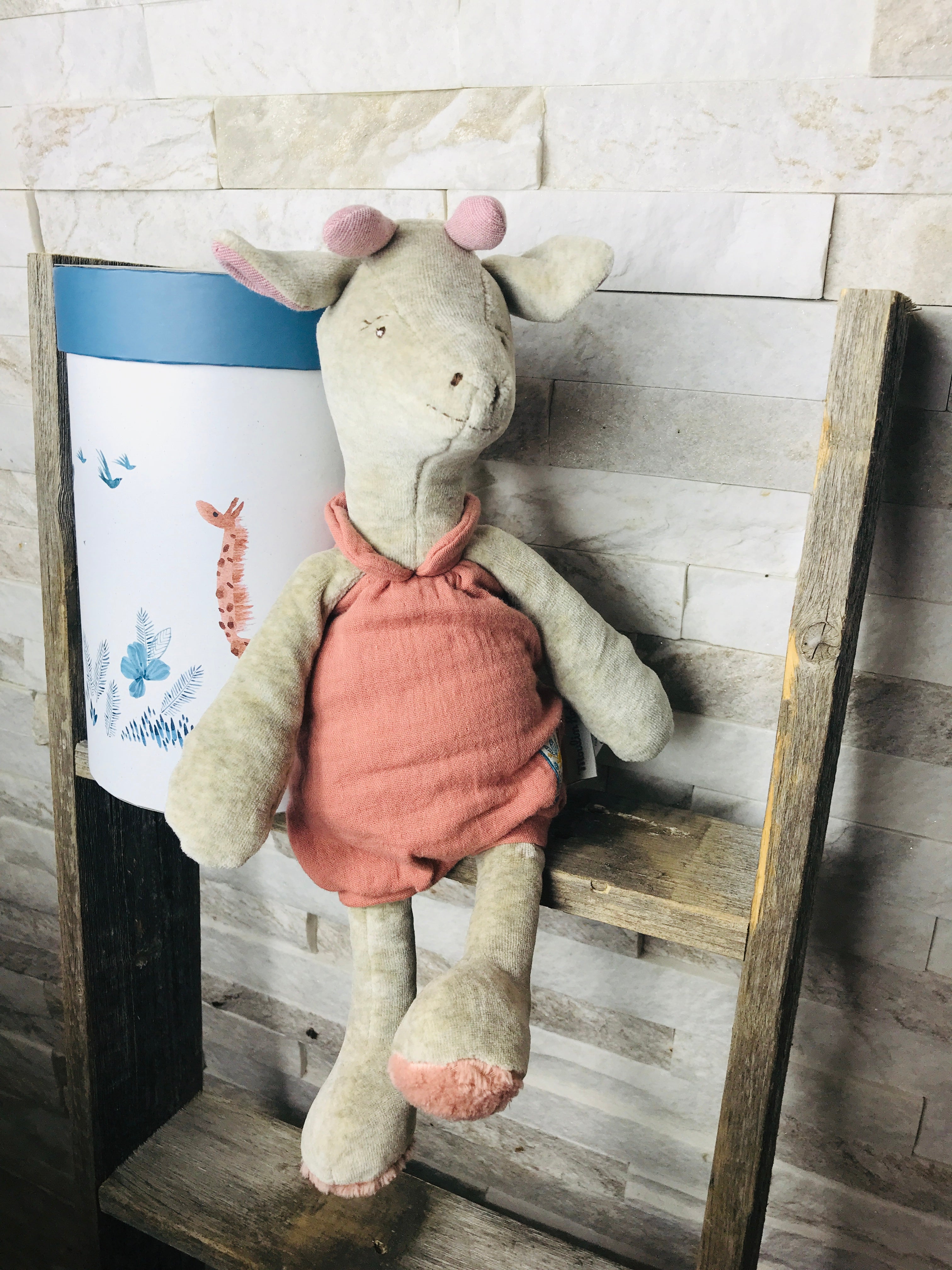 Pink Giraffe Slippers