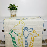 Giraffe Friends Reversible Baby Quilt