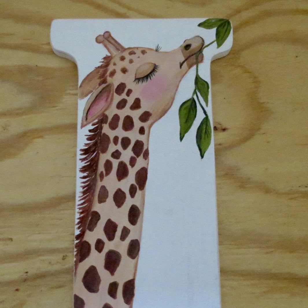 Letter J Tony the giraffe