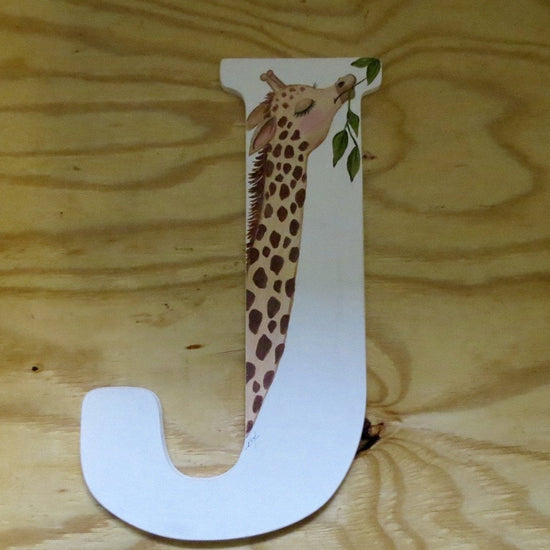 Letter J Tony the giraffe