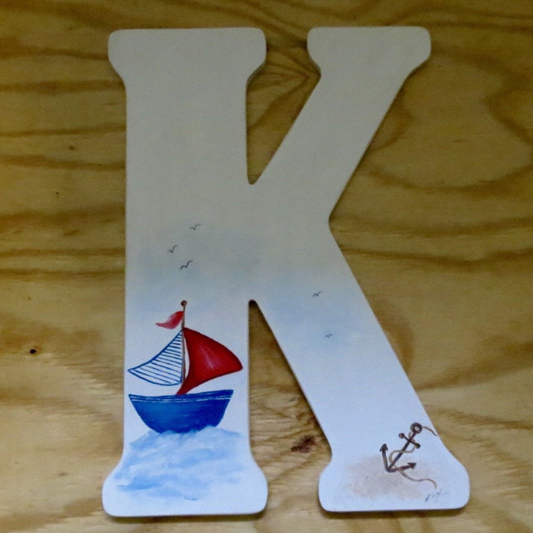 Letter K  Sail Away