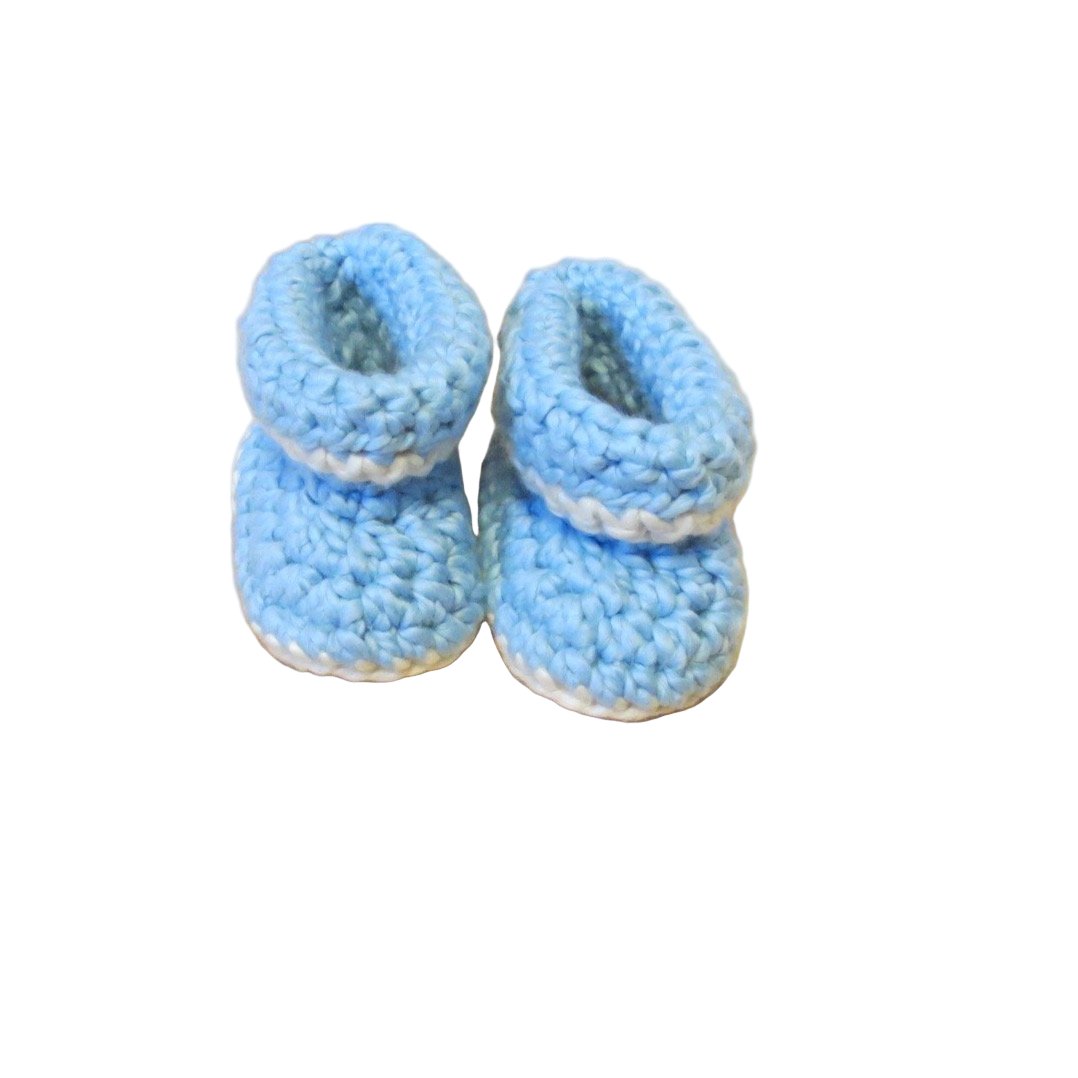 Blue Organic Booties