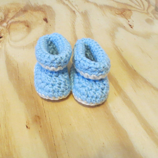 Blue Organic Booties